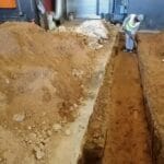 construction, renovation walls and ceilings outdoors