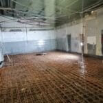 construction, renovation walls and ceilings outdoors