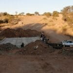 construction, renovation walls and ceilings outdoors