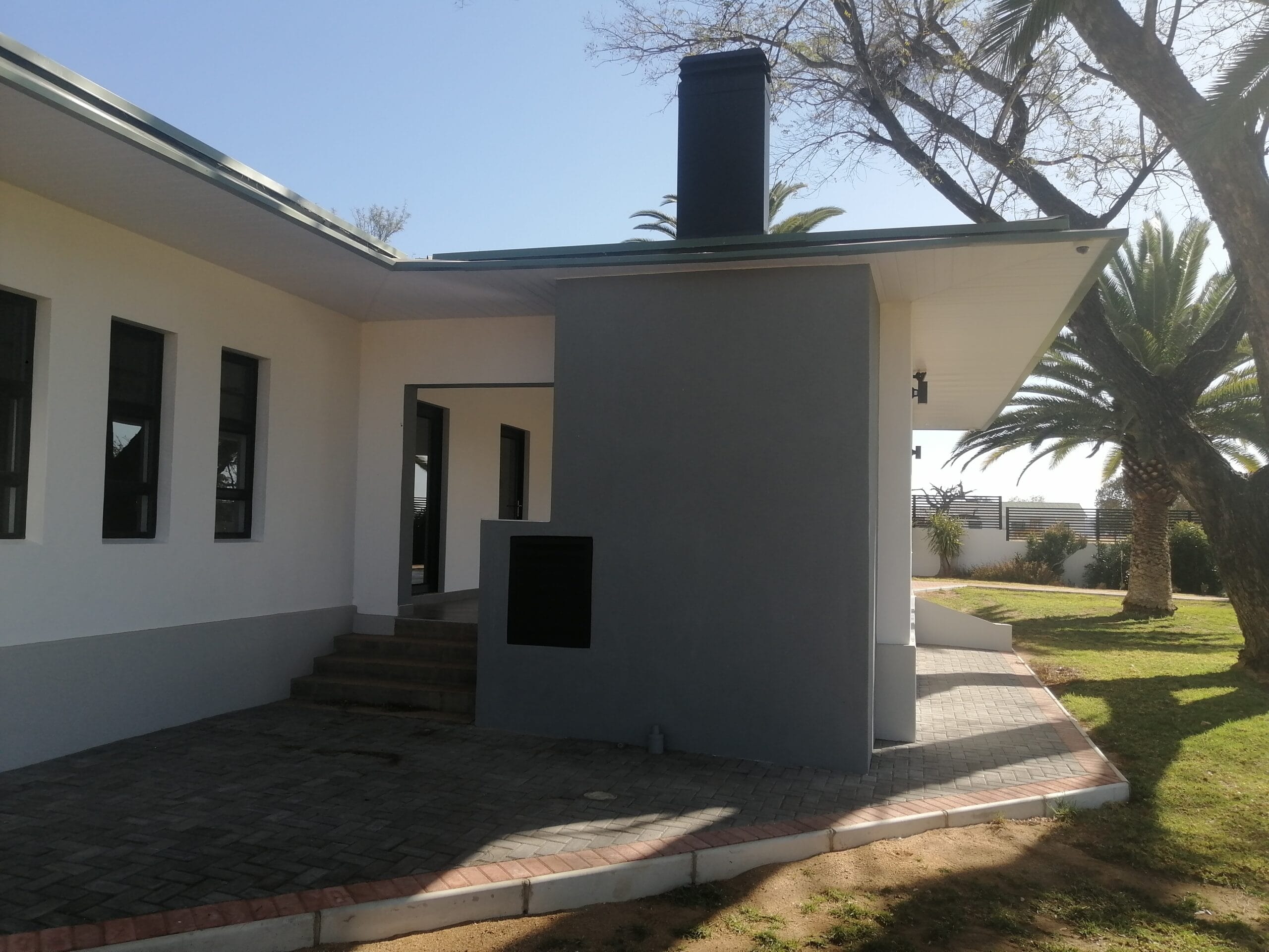 construction, renovation walls and ceilings outdoors