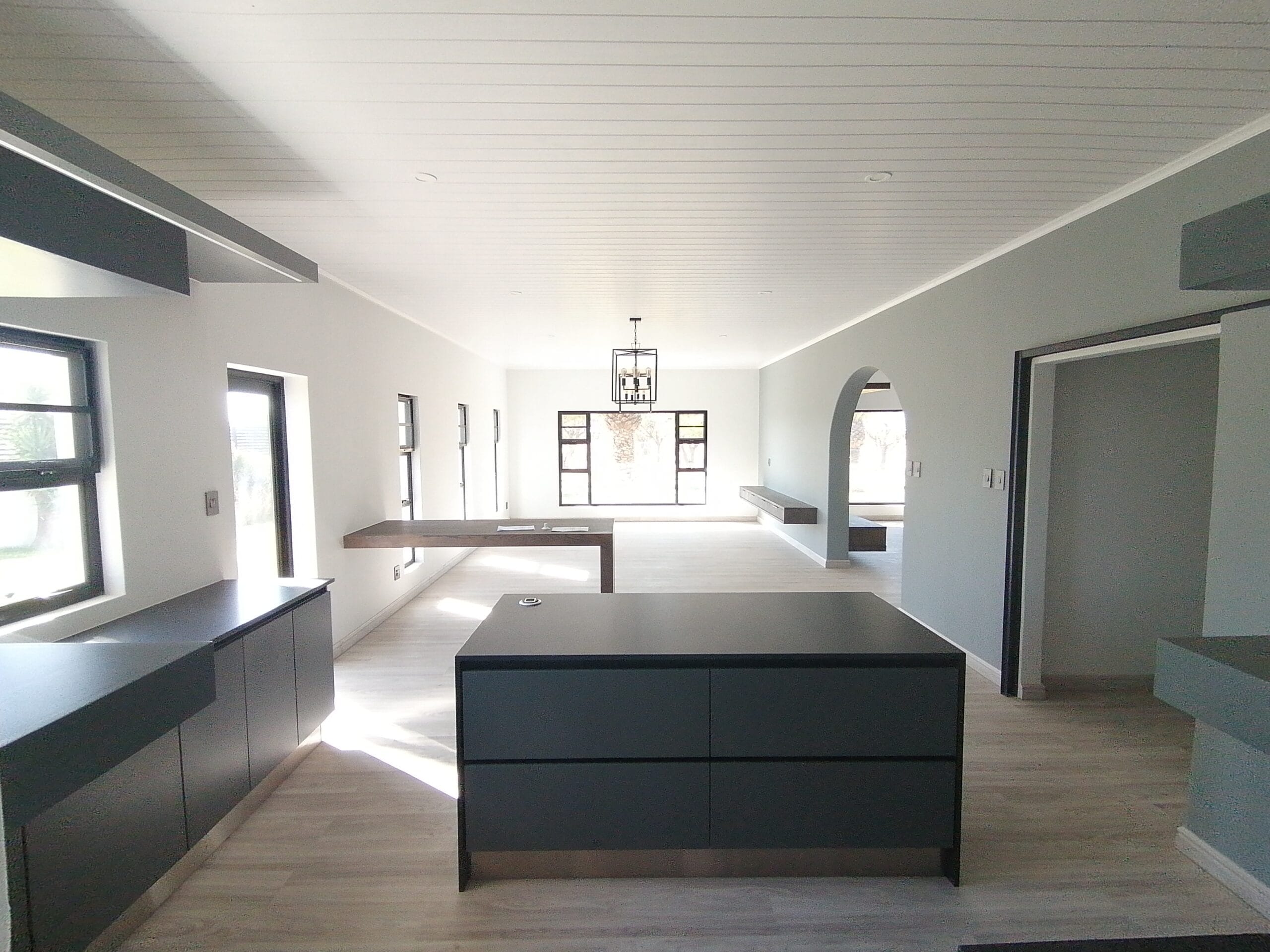 construction, renovation walls and ceilings outdoors