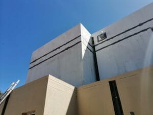 construction, renovation walls and ceilings outdoors