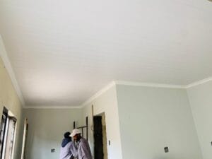 construction, renovation walls and ceilings outdoors