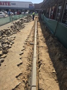 construction, renovation walls and ceilings outdoors