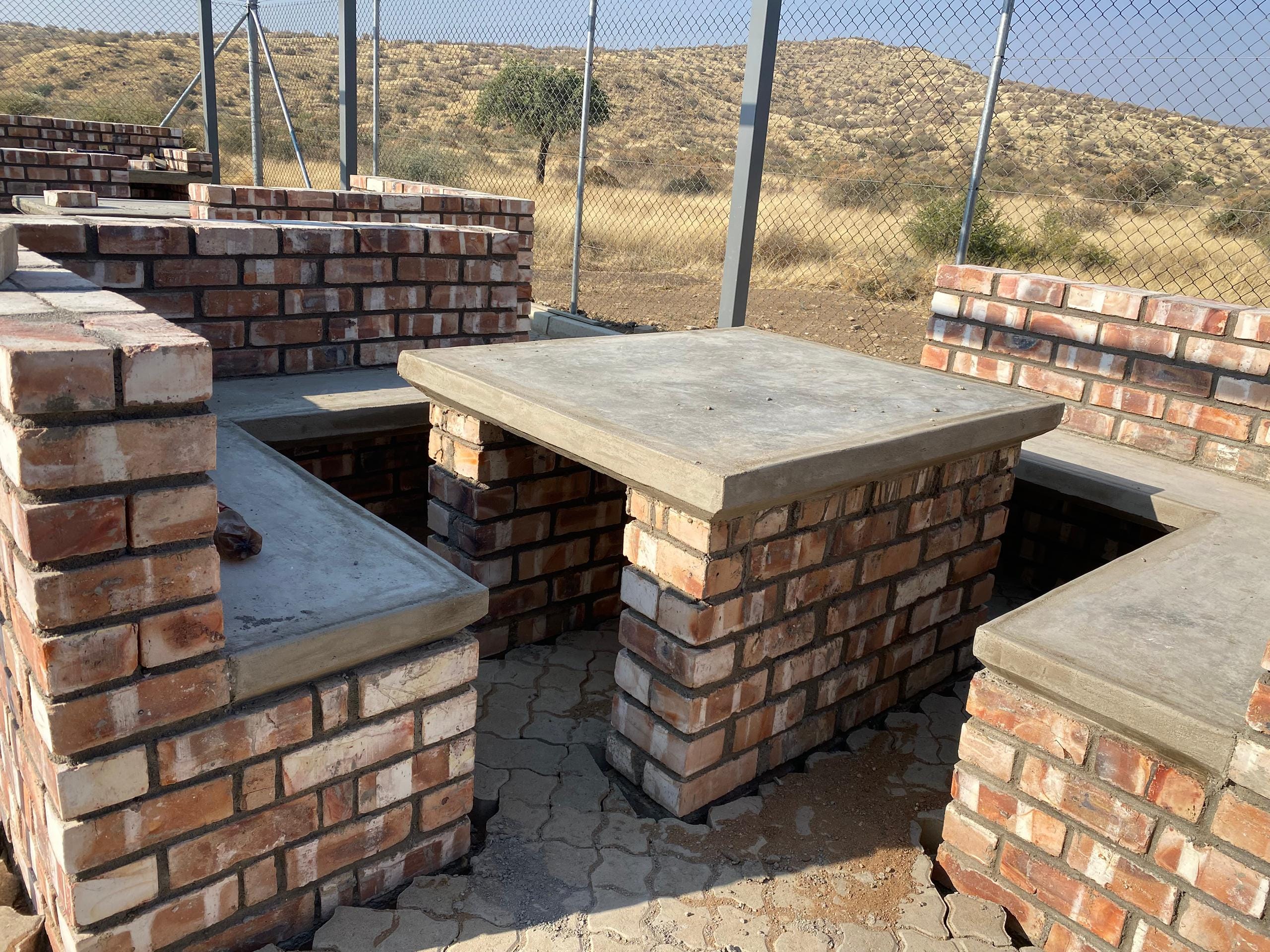 construction, renovation walls and ceilings outdoors