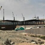 construction, renovation walls and ceilings outdoors