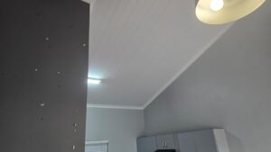 house, lights, wire and structure