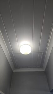 house, lights, wire and structure