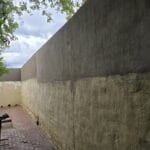 wall outside cement fix