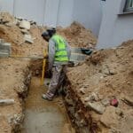 house, lights, wire and structure